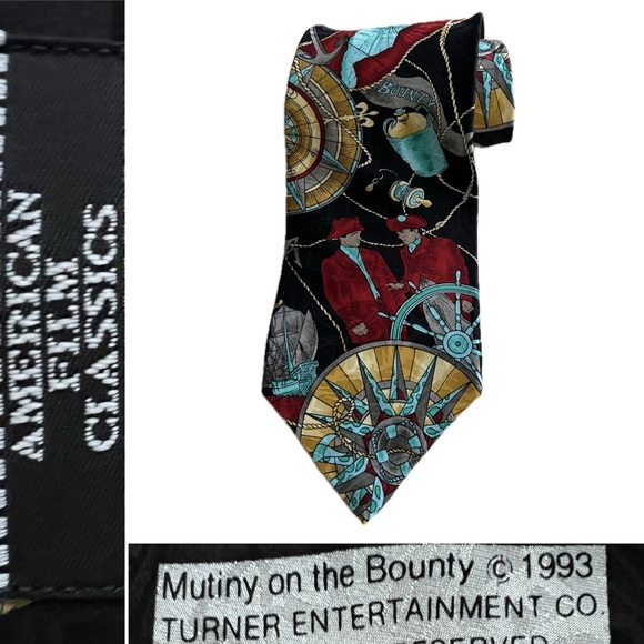 1993 Mutiny on the Bounty Vintage Necktie/Tie/Neck Tie | American Film Classics - Picture 16 of 17